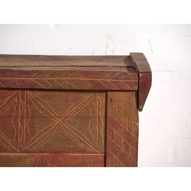 Carved Chest in Pine, Central Europe, 1850 For Sale - Image 9 of 14