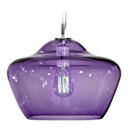 Aura Pendant Light from the Versuvius Collection in Blue Lilac For Sale