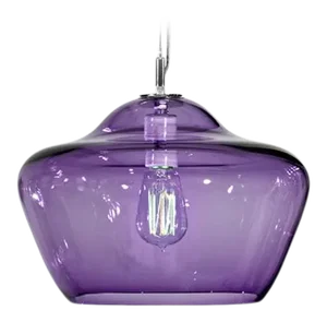 Aura Pendant Light from the Versuvius Collection in Blue Lilac