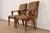 Ethan Allen Ethan Allen French Regency Louis XVI Carved Cherry Wood Upholstered Armchairs, Pair For Sale - Image 4 of 11
