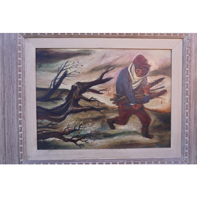 Realism Mid 20th Century William Gropper, Bluster, Oil on Board For Sale - Image 3 of 9