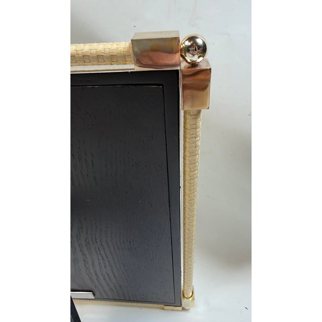 Modern William Yeoward Crystal Classic Raffia Picture Frame 8 X 10 For Sale - Image 3 of 11