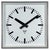 Industrial Grey Square Wall Clock from Pragotron, 1980s For Sale - Image 17 of 17