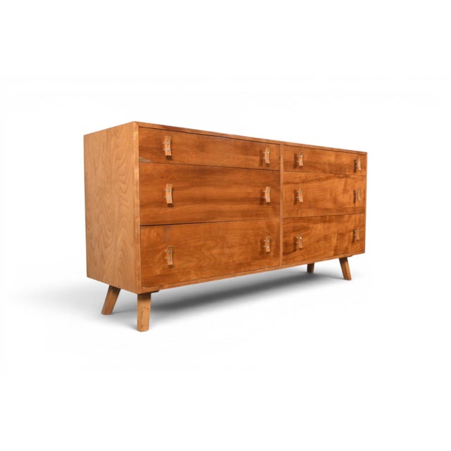 Mid 20th Century Mid 20th Century Attributed to Stanley Young Six Drawer Dresser in Walnut For Sale - Image 5 of 8