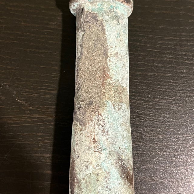 Vintage Style Solid Brass Chinese Signal Cannon 12" Military Decor For Sale - Image 4 of 7