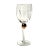 A beautiful hand blown optic water goblet with 24k applied to a ball on the handle. Gibson Water Goblet, Gibson Wine...