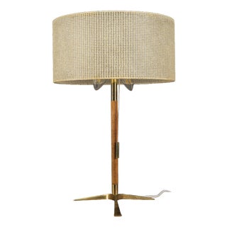 Mid-Century Modern Austrian Brass Table Lamp by J.T. Kalmar, 1960s For Sale
