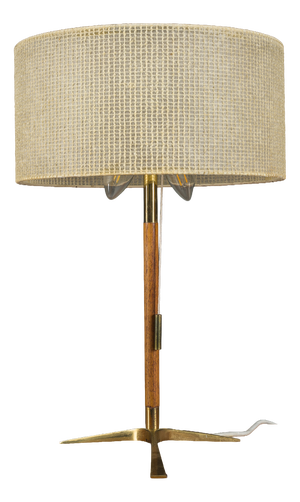 Mid-Century Modern Austrian Brass Table Lamp by J.T. Kalmar, 1960s