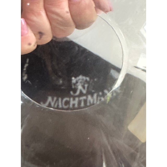 1960s Nachtmann Germany Bleikristall 24% Lead Crystal 6"h Bowl Vase For Sale - Image 4 of 18