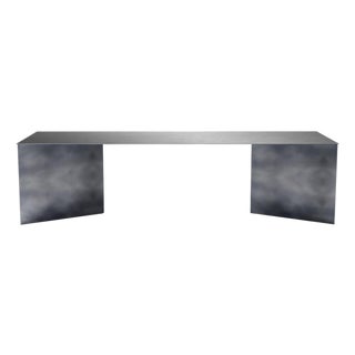 Zen Stainless Steel Dining Table by Zincutec For Sale