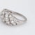 Gemstone Mid 20th Century Vintage Diamond Anniversary Band Sz 5.5 Platinum Mid Century Ring For Sale - Image 7 of 7