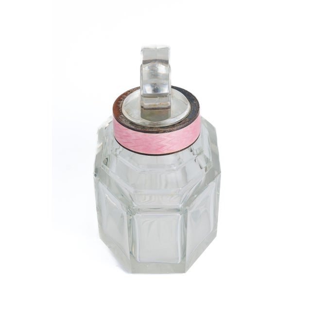 1900 - 1909 Cut Crystal Perfume Bottle For Sale - Image 5 of 10