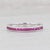 Gemstone Information: - Natural Sapphires - Total Carats - 0.30ctw Cut - Round Brilliant Color - Magenta Pink Treatment -...
