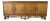 Vintage Ficks Reed Palm Beach Faux Bamboo Wood Sideboard With Brass Pulls For Sale