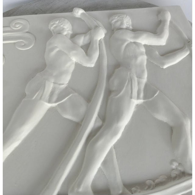 Unique Modern Neoclassical Plaster Rowers Wall Panel, showroom floor sample