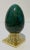 Green Porcelain Egg Brass Stand For Sale - Image 13 of 13