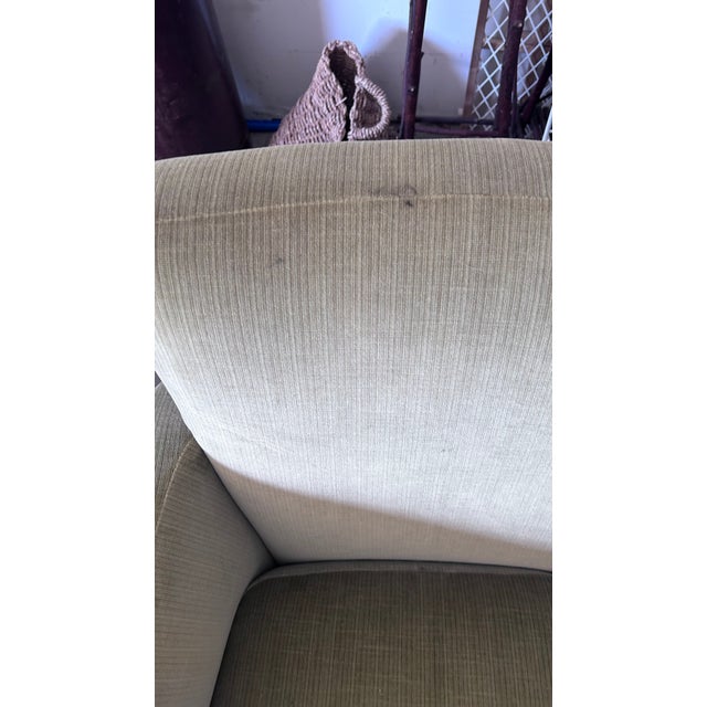 Upholstered Swivel Chairs Pair For Sale - Image 11 of 17