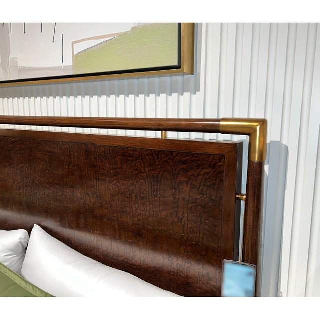 Wood Mid Century Style Bed - Us King For Sale - Image 7 of 7