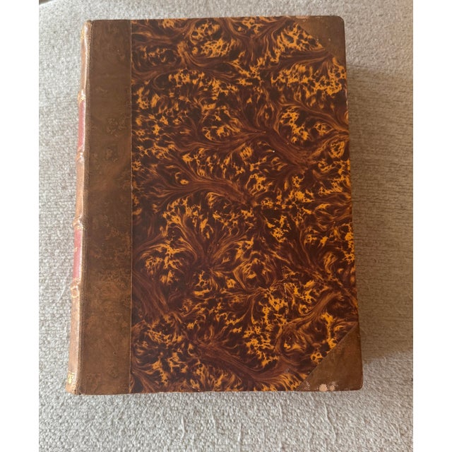 Mid 19th Century Antique Leather Books - Trois Lund Historiske Fortellinger - 4 Books - 1840s For Sale - Image 5 of 5