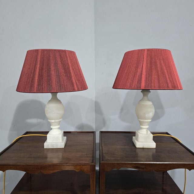 Vintage Marble Table Lamps, 1920, Set of 2 For Sale - Image 3 of 8