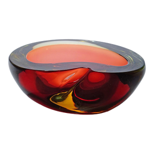 Vintage Art Glass Bowl by Seguso Murano 1950s
