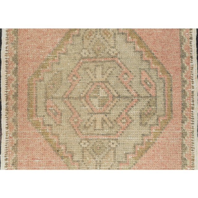 Turkish Mini Rug Oriental Hand Knotted Vintage Rug 1'7" x 3'2" #21161 For Sale - Image 4 of 8