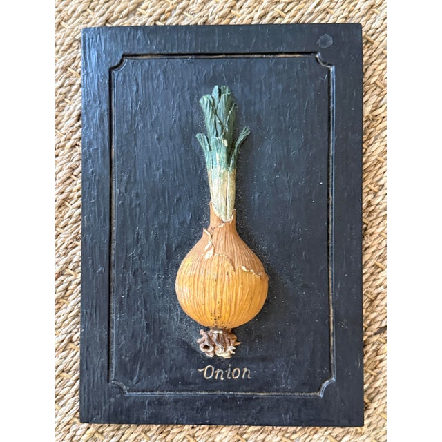 Set/6 Trompe l'Oeil Vegetable Wall Sculptural Art For Sale - Image 10 of 12