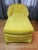 This Vibrant Yellow Velvet Mid-Century Chaise Lounge is a stylish and comfortable seating option for living rooms,...