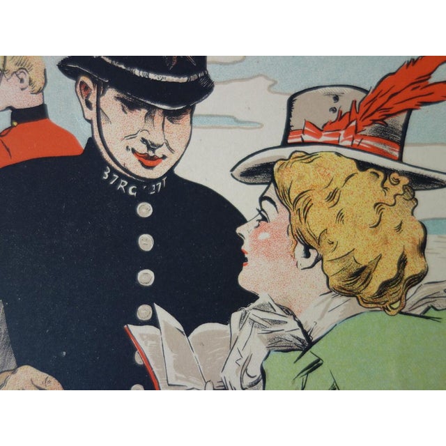 Les Maîtres de l'Affiche, Railways of the South of England Advertisement, Original Lithograph, 1896-1900 For Sale - Image 4 of 6