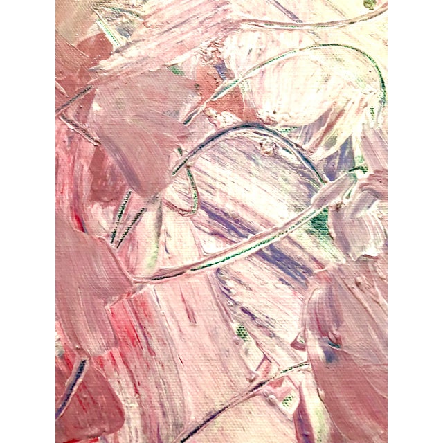 “Pink Color Field” Original Abstract Painting on Canvas by CL Auker For Sale - Image 4 of 6