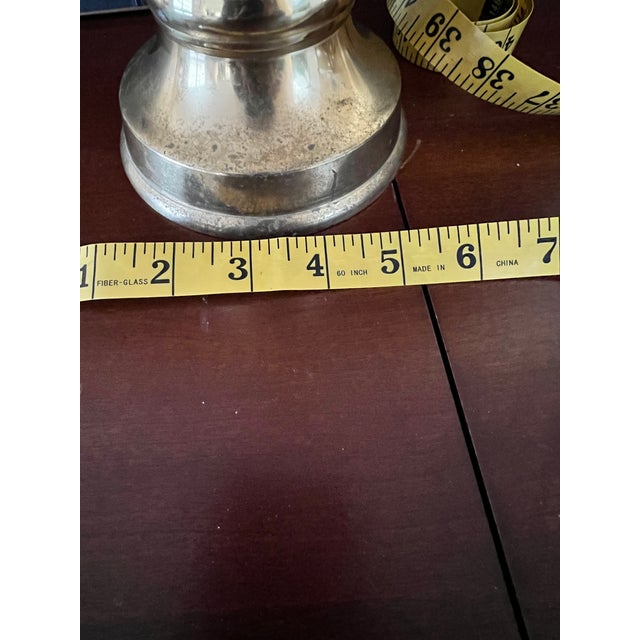 Tall Brass Candle Stick - Church / Altar / Mantle For Sale - Image 4 of 7