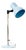 Babyblue Table Lamp, 1970s For Sale