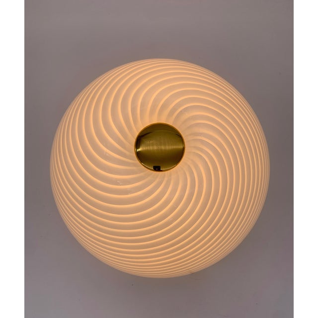 Vintage Murano Glass Ceiling Light attributed to F3, Italy, 1960 For Sale - Image 6 of 6