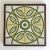 Mid 20th Century Mid 20th Century Italian Green Whiite Yellow Ceramic Trivet For Sale - Image 5 of 5