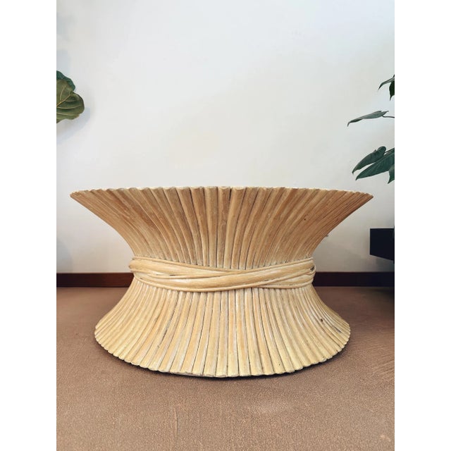 'Sheaf of Wheat' Low Table Attributed to McGuire For Sale - Image 10 of 12