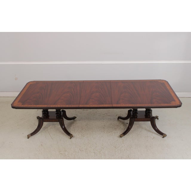 Maitland Smith Flame Mahogany Dining Table For Sale - Image 14 of 18