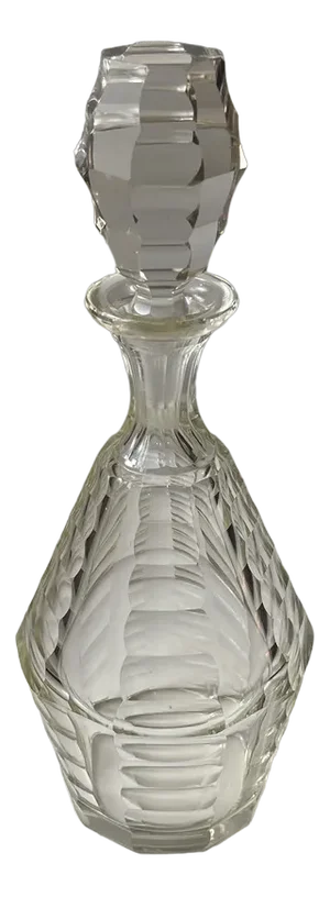 Art Deco Baccarat Decanter in Faceted Crystal, France, 1930s