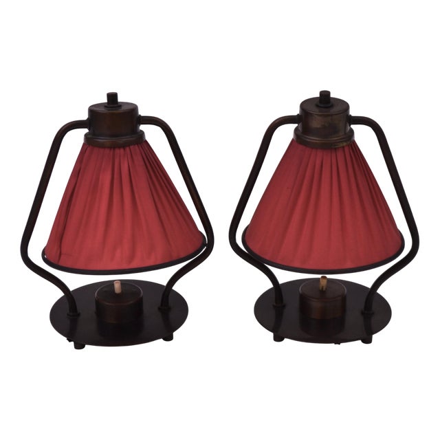 Art Deco Table Lights from Hala, 1920s, Set of 2 For Sale