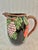 Rustic European 1991 Fitz and Floyd Omnibus Collection Majolica Style Hand Painted Pitcher For Sale - Image 3 of 11