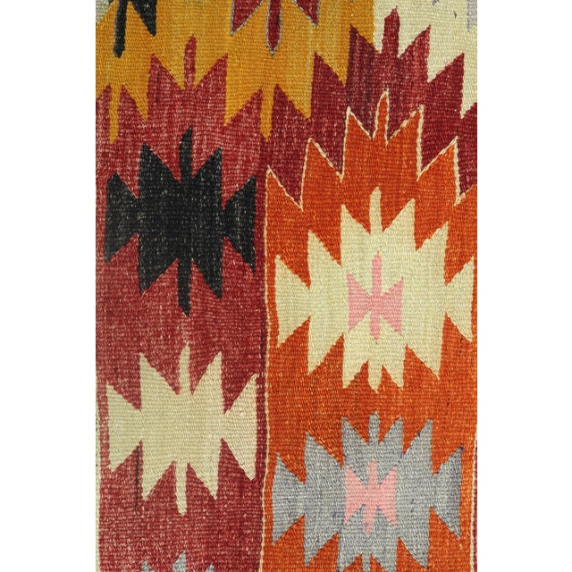 Vintage Turkish Kilim Rug-5′2″ × 9′1″ For Sale - Image 11 of 13