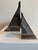 Abstract Steel Sculpture, Postmodern, 1975, Hard Lines, Signed For Sale - Image 4 of 12