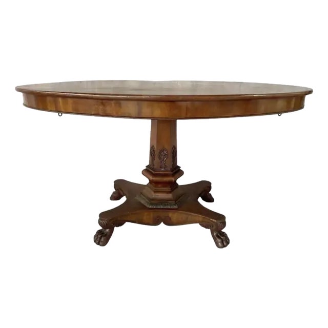 English Regency Mahogany Oval Table For Sale