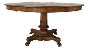 English Regency Mahogany Oval Table