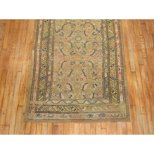 Shabby Chic Early 20th Century Camel Rug - 3'11" x 6'4" For Sale - Image 3 of 4