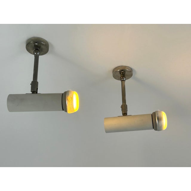 Gray Minimalistic Ceiling Lamps from Beisl, 1970s, Set of 2 For Sale - Image 8 of 18