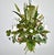 Green Vintage French Toleware Chandelier Flower Bouquet Green, 1960s For Sale - Image 8 of 12