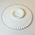 1950s Vintage Americana Farmhouse Boho Chic Fenton Silver Crest Milk Glass Ruffled Edge Low-Rise Cake Stand For Sale - Image 10 of 12