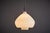 Pendant lamp in opaline glass with a softly rounded shade suspended from a teak finial and dark metal fitting. The form...