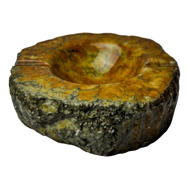 Brown Alabaster Ashtray attributed to Romano Bianchi, Italy, 1970s For Sale