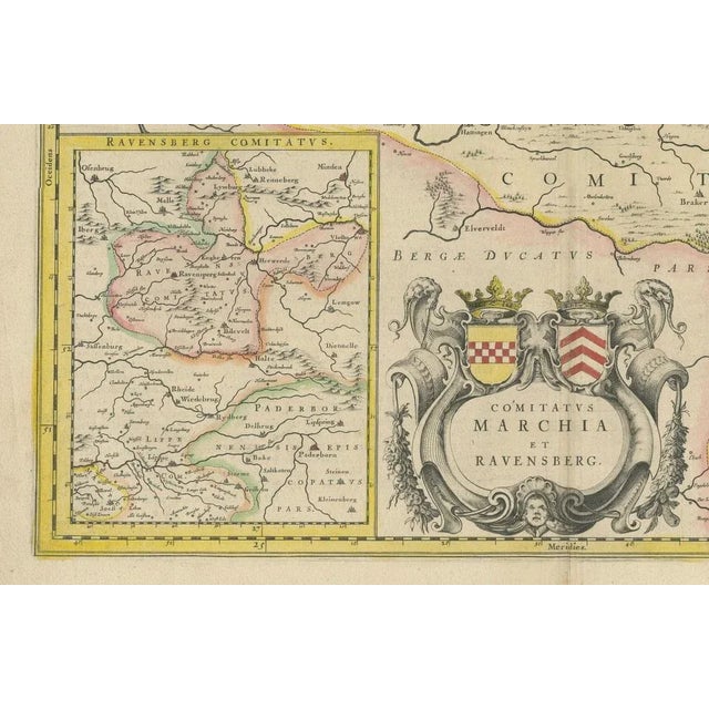 Map of the Marches and Ravensberg Countie, 1660 For Sale - Image 9 of 11